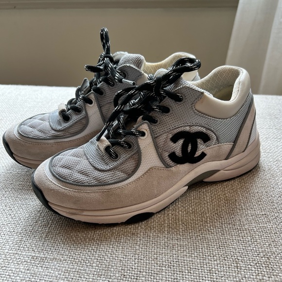 Authentic Chanel sneakers size 36.5 - Picture 1 of 10